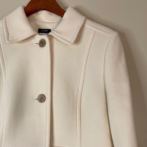J.Crew Lady Day Wool Coat Italian Double Cloth 8 - Picture 2 of 12